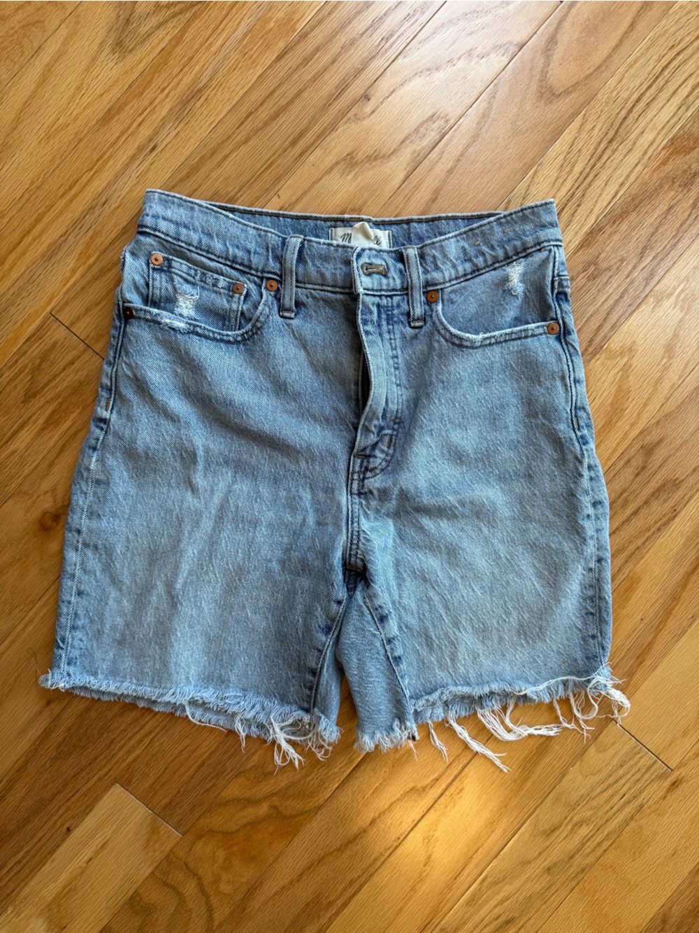 Madewell women’s Jorts - High rise mid-length shorts